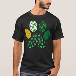 Irish Niedlich Dog Paw Clovers St Patrick's Day Lu T-Shirt