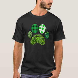Irish Niedlich Dog Paw Clovers St Patrick's Day Lu T-Shirt