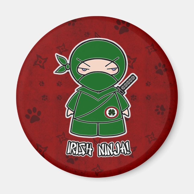 Irish Ninja! In Red Magnet (Vorne)