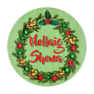 Irish Nollaig Shona Frory Christmas Schneidebrett