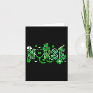 Irish Nurse Stethoscope Scrub Saint St Patrick's D Karte