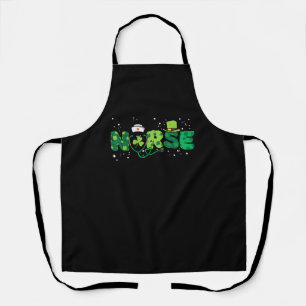 Irish Nurse Stethoscope Scrub St Patricks Day Nurs Schürze