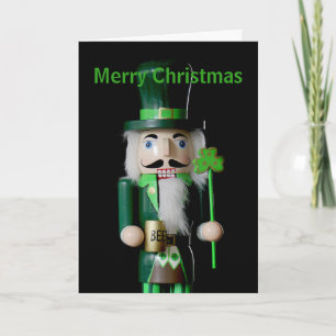Irish Nutcracker - Personalisierte Meldung Feiertagskarte