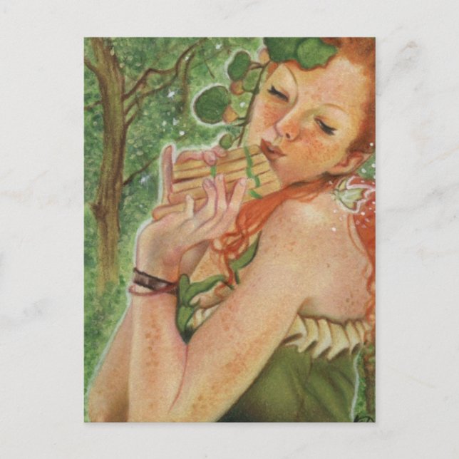 Irish Nymph Fairy Postcard Postkarte (Vorderseite)