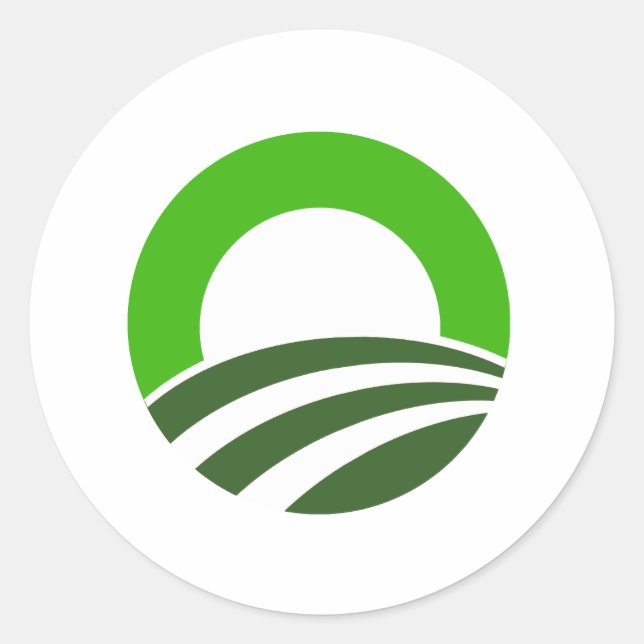 Irish Obama Runder Aufkleber (Vorderseite)