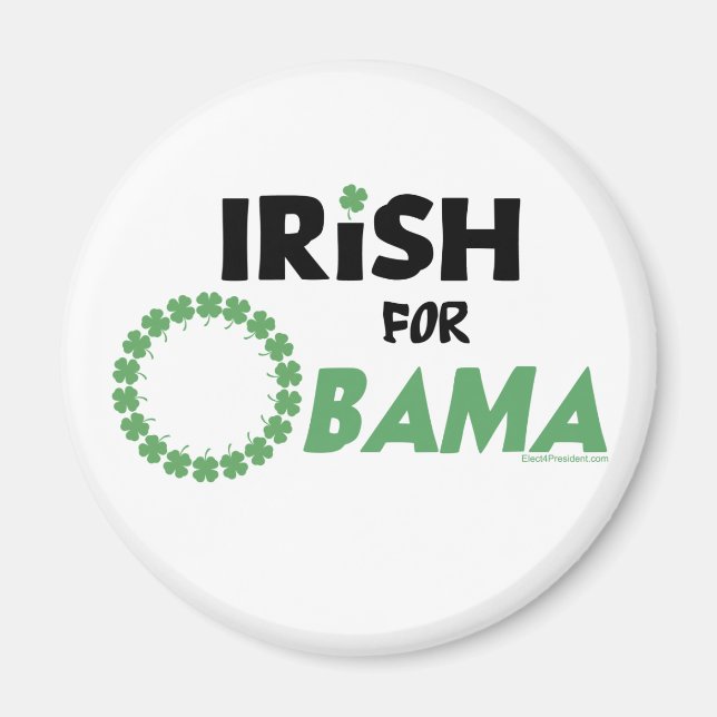 Irish Obama T - Shirt und Swag Magnet (Vorne)
