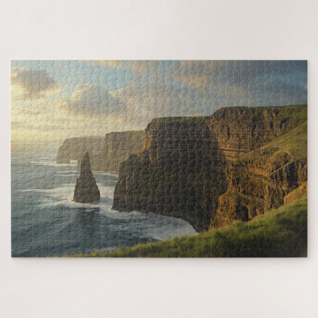 Irish Ocean Cliffs Jigsaw Puzzle (Horizontal)