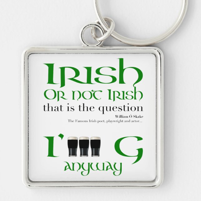 Irish Original St Patrick's Day SqK Schlüsselanhänger (Vorne)