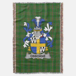 Irish Osborne Coat of Arms Familienwappen Irland Decke