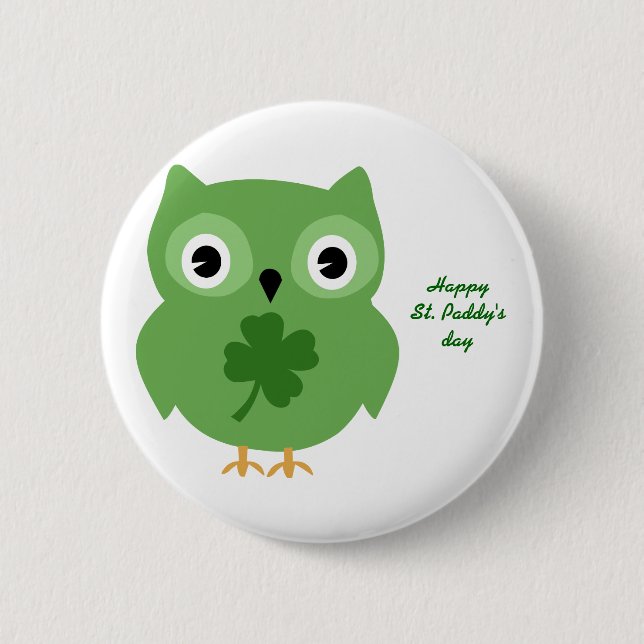 Irish Owl Button (Vorderseite)