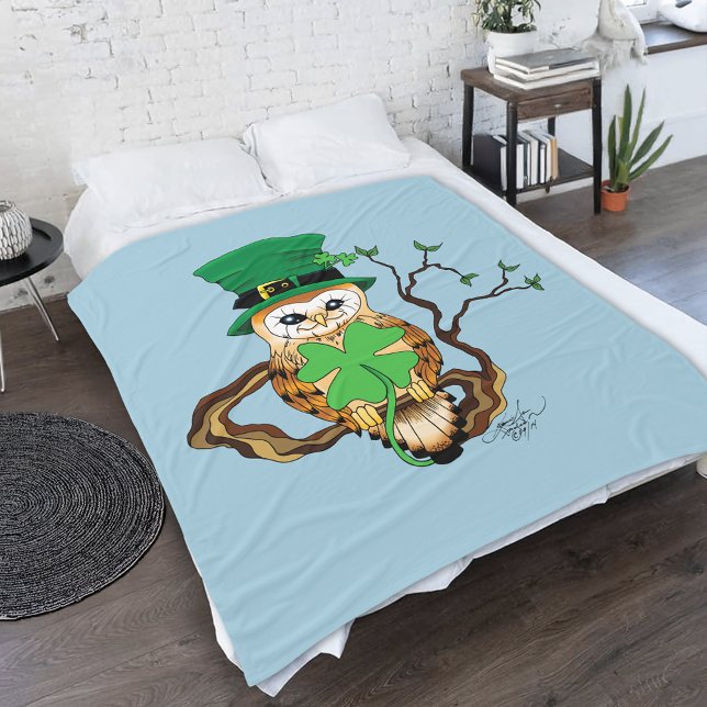 Irish Owl Fleecedecke (Von Creator hochgeladen)