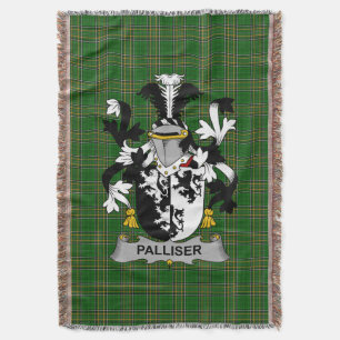 Irish Palliser Coat of Arms Familienwappen Irland Decke