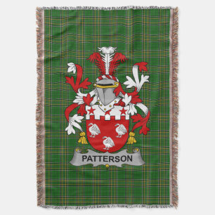 Irish Patterson Coat of Arms Familienwappen Irland Decke