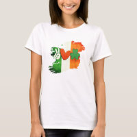 Irish Peace Liebe T-Shirt, Retro St Patricks