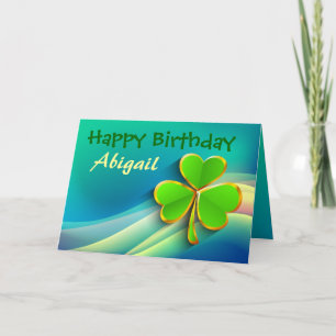 Irish Personalized Birthday Card Karte