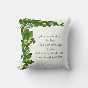 Irish Pillow - Mögen deine Segnungen zahlreicher s Kissen