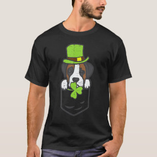 Irish Pocket Boxer Dog Saint Paddys St Patricks Da T-Shirt
