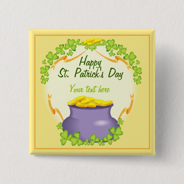 Irish Pot of Gold Button (Vorderseite)