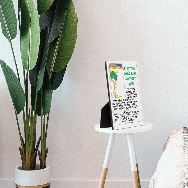 IRISH PRAYER KANN DIE STRASSE STEIGEN, UM SIE ZU E FOTOPLATTE (Von Creator hochgeladen)