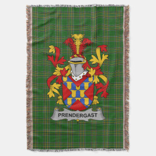 Irish Prendergast Coat of Arms Familienwappen Irla Decke