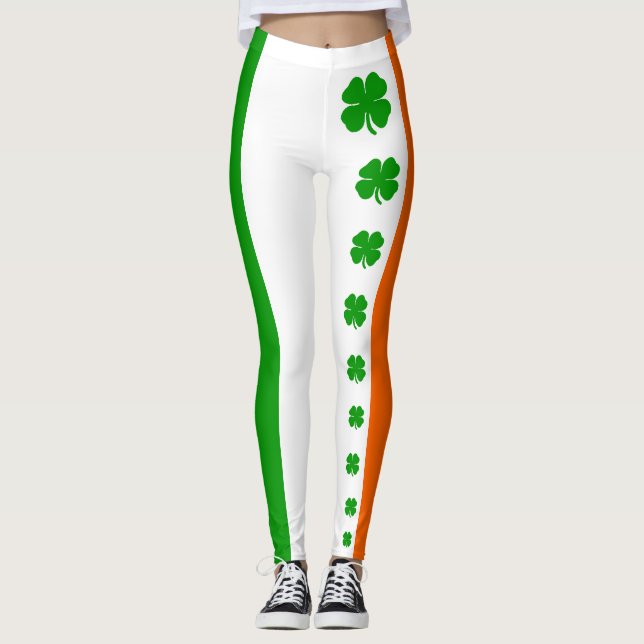 [Irish Pride] Kleeblatt Leggings (Vorderseite)