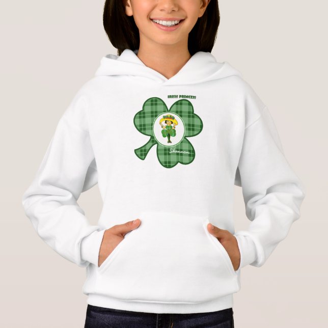 Irish Princess | Individuelle Name St. Patrick's D Hoodie (Vorderseite)