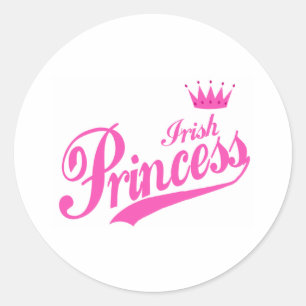 Irish Princess Runder Aufkleber