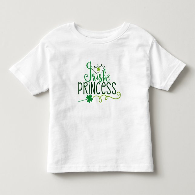 Irish Princess | St. Patrick's Day Kleinkind T-shirt (Vorderseite)