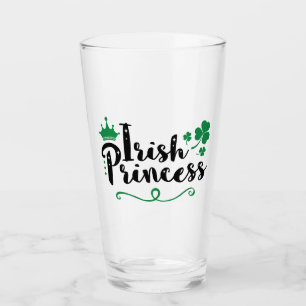Irish Princess Women St Patrick's Day Script Glas