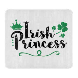 Irish Princess Women St Patrick's Day Script Schneidebrett