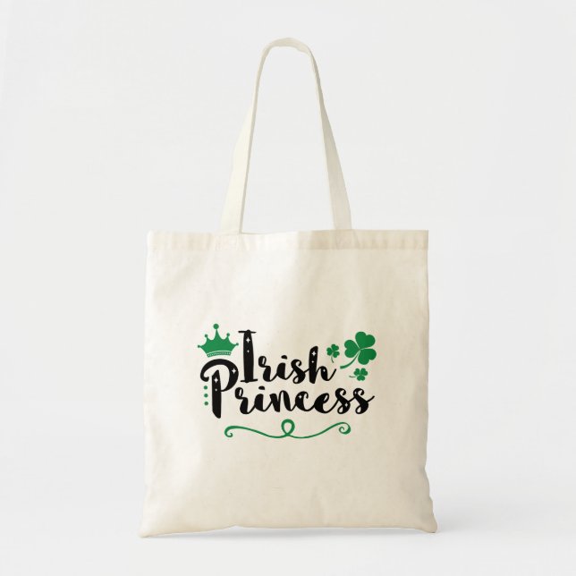 Irish Princess Women St Patrick's Day Script Tragetasche (Vorne)