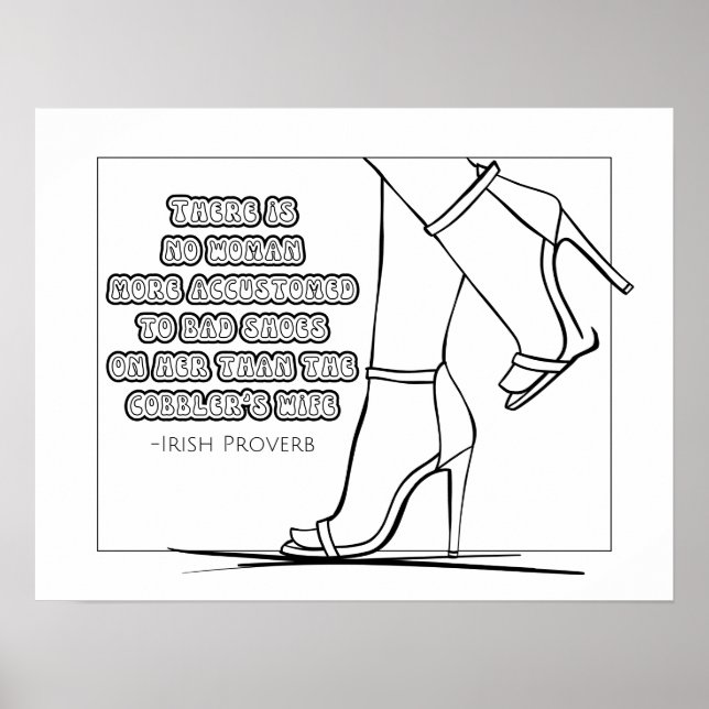 Irish Proverb Coloring Poster (Vorne)