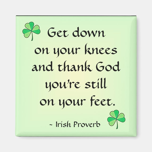 Irish Proverb Magnet (Vorne)