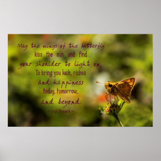 Irish Proverb Motivierend Poster