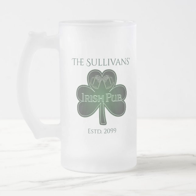 Irish Pub Bar Mattglas Bierglas (Links)