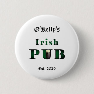 Irish Pub Bar Tavern Button Button