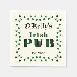 Irish Pub Bar Tavern Cocktail Drink Napkin Serviette