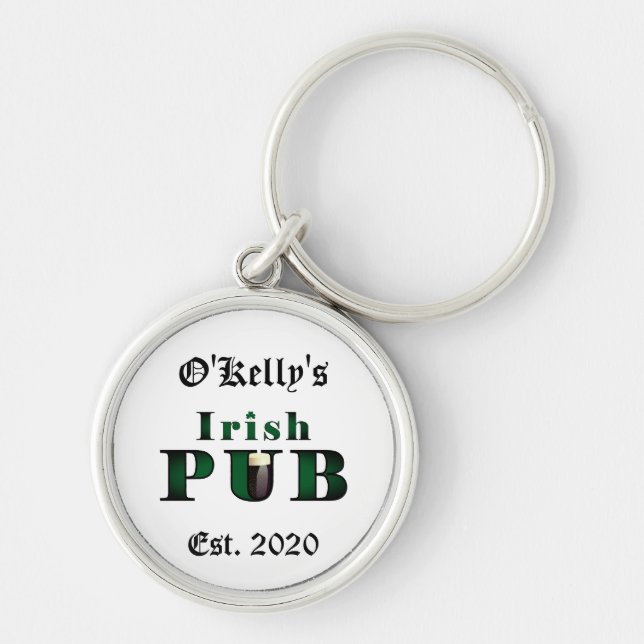 Irish Pub Bar Tavern Schlüsselkette Schlüsselanhänger (Vorne)