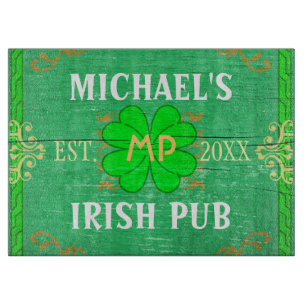 Irish Pub - Erstelle Deine eigene Hausbar - Person Schneidebrett