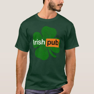 Irish Pub Green Kleeblatt Ireland St. Patrick's Da T-Shirt
