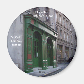 Irish Pub in St. Malo, Frankreich Magnet