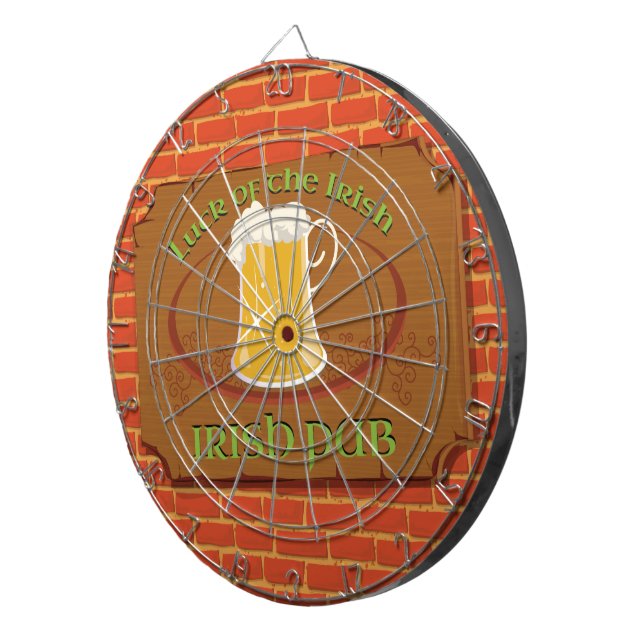 Irish Pub Sign Dartscheibe (Vorderseite rechts)
