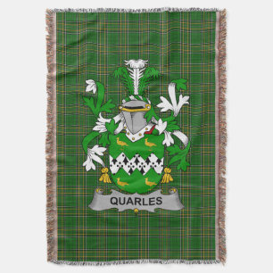 Irish Quarles Coat of Arms Familienwappen Irland Decke