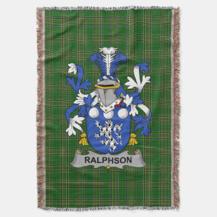 Irish Ralphson Coat of Arms Familienwappen Irland Decke