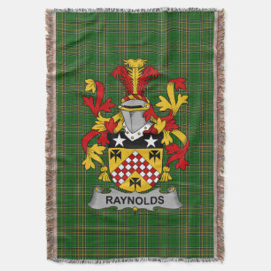Irish Raynolds Coat of Arms Familienwappen Irland Decke