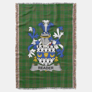 Irish Reader Coat of Arms Familienwappen Irland Decke