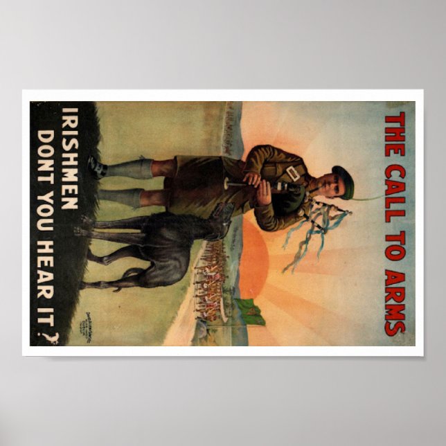 Irish recruiting poster (2) of the Great War (Vorne)