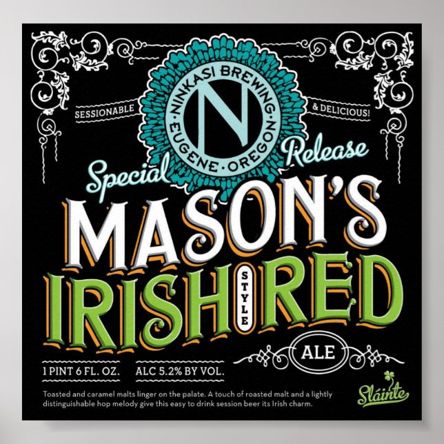 Irish Red Ale Poster (Vorne)