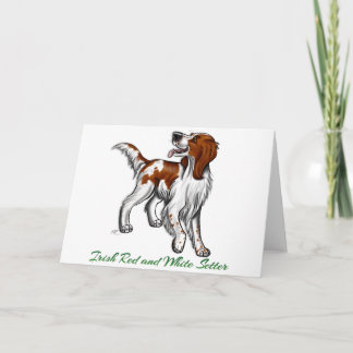 Irish Red and White Setter Karte