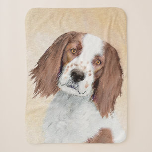 Irish Red and White Setter Malerei - Original Kuns Sherpadecke
